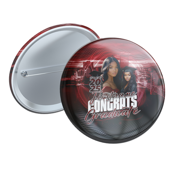 Graduation Buttons - 2.25 inch