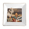 Square Jewelry Tray with Golden Edge