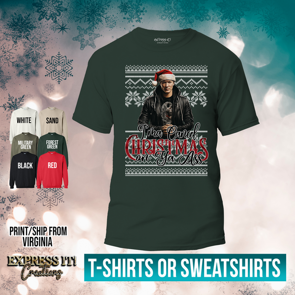 Cancel Christmas Tee - Knit Background