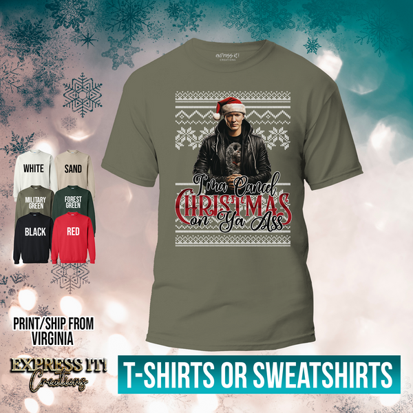 Cancel Christmas Tee - Knit Background