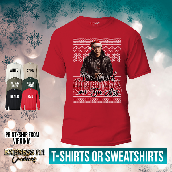 Cancel Christmas Tee - Knit Background