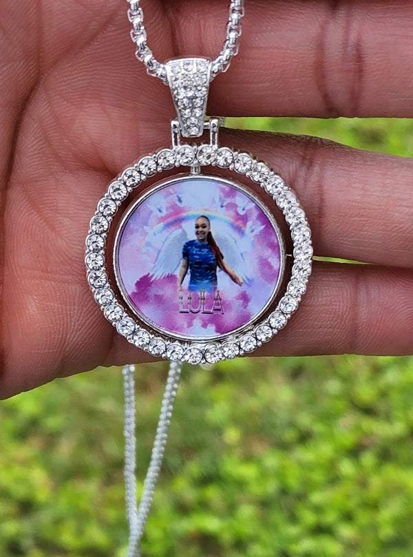 Circle Pendent Photo Necklace - exPress it! Creations