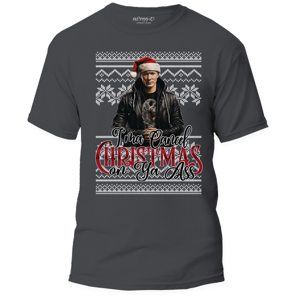 Cancel Christmas Tee - Knit Background