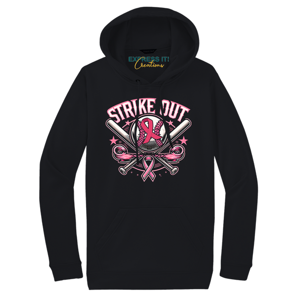 Awareness - Breast Cancer - Strike Out Hoodie