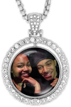 Rotating Circle Pendent Photo Necklace