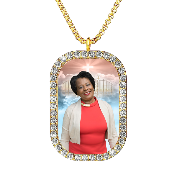 PMM Rhinestone Dog Tag
