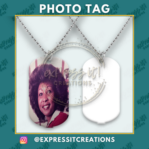 Dog Tag Necklace with Pictures - Add your photos - exPress it! Creations