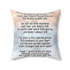 PMM Memorial Tribute Square Pillow - Forever in Our Hearts - Personalized Gift for Loved Ones