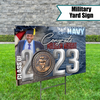 Military Themed Graduation Yard Sign