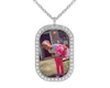 Rhinestone Dog Tag