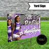 Last Lap Graduation Yard Sign