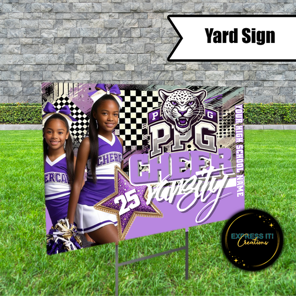 Last Lap Graduation Yard Sign