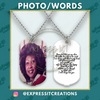 Dog Tag Necklace with Pictures - Add your photos - exPress it! Creations